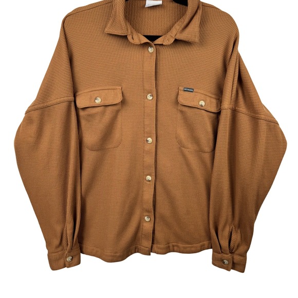 Columbia Women's Holly Hideaway™ Waffle Shirt Jacket Large Hiking Outdoor Cabin - Picture 4 of 13